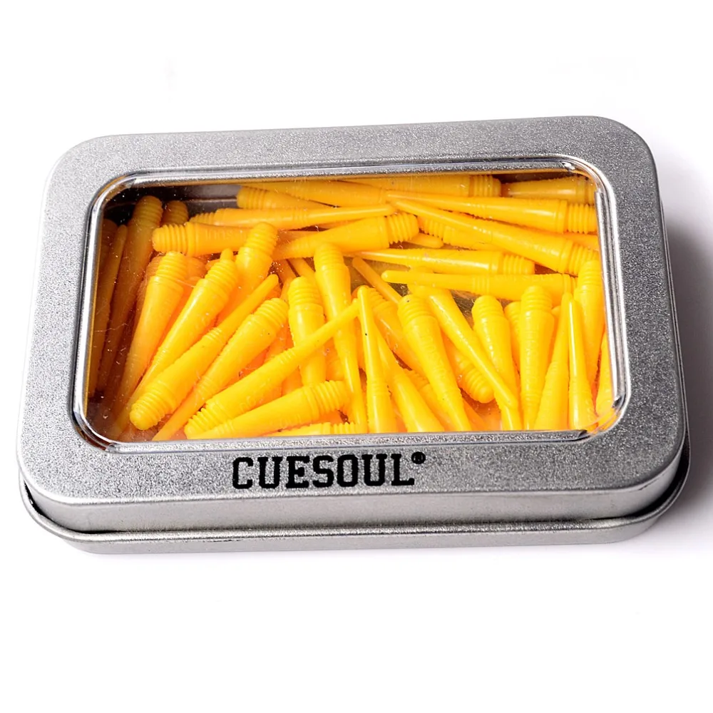 CUESOUL 100 Pieces Yellow Soft Tip Points For Soft Tip Darts