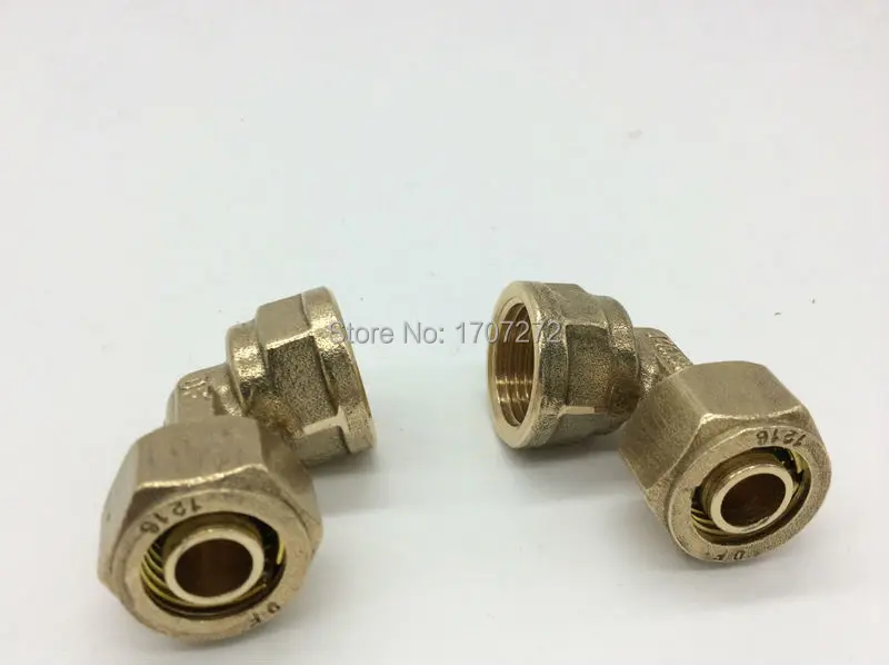 موصل أنثى PEX-al-PEX L1216 * 1/2 ، مقبس أنثى ، موصل نحاسي ، خيط bsp ، شحن مجاني
