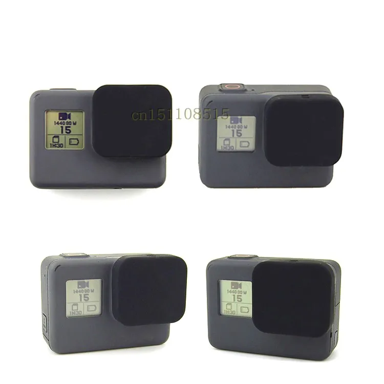 Clownfish لـ Gopro Hero 5/6/7 فيلم عدسة سوداء LCD واقي للشاشة طبقة حماية غطاء عدسة من الزجاج المقسى/غطاء لـ gopro7 6 5