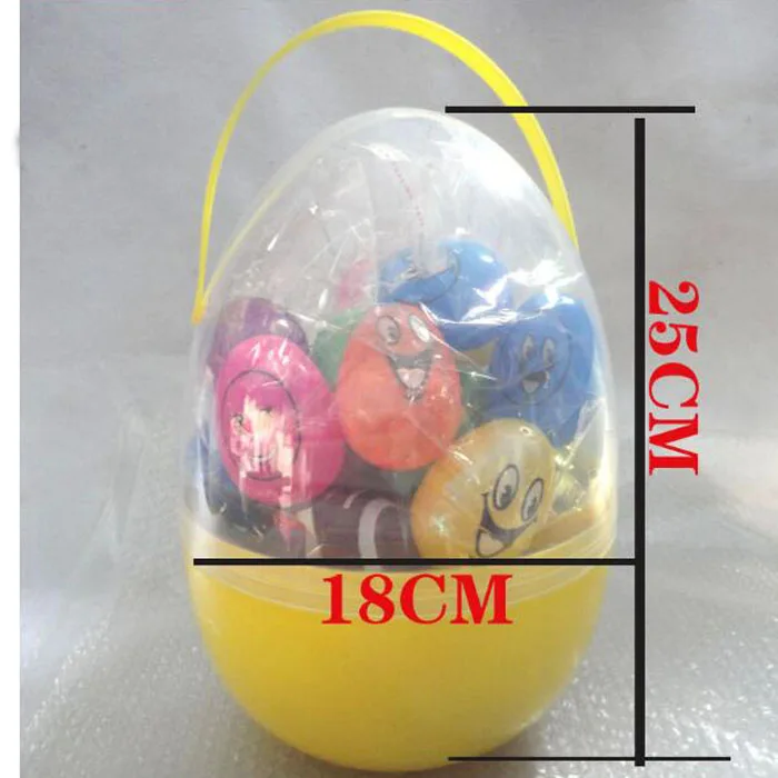 2pcs/4pcs 18*25cm Huge Plastic Easter Egg Gift Egg Plastic Candy boxes Baby Shower Christmas Decoration Box