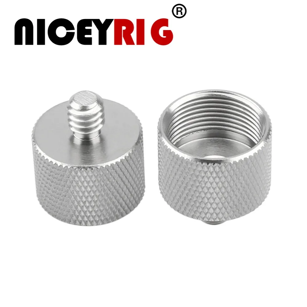 NICEYRIG Microphone Screw 1/4 inch Rig Mic Screw 1/4