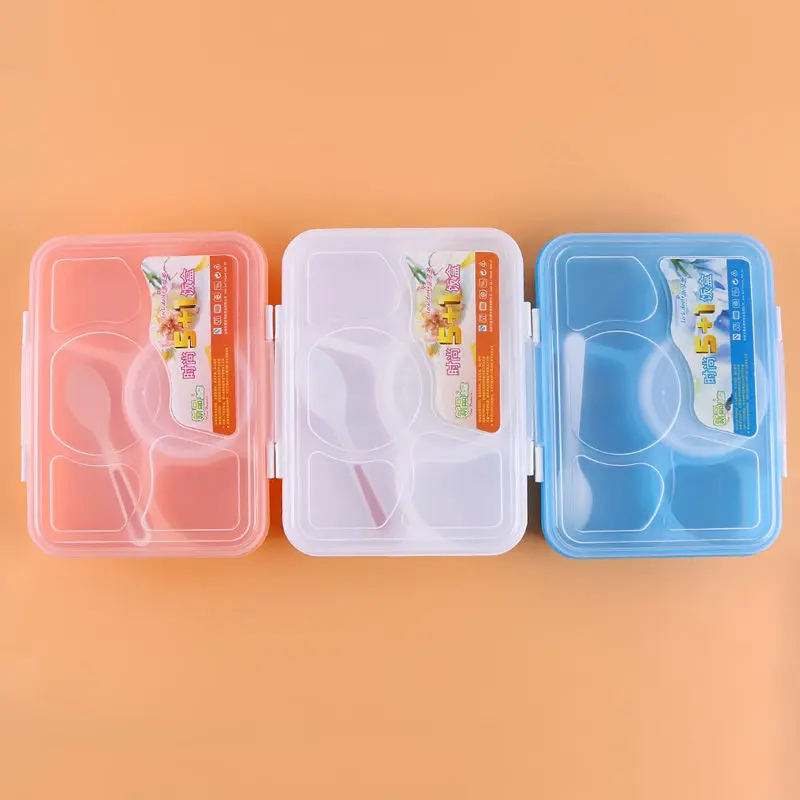 Nieuwe Hot Verkoop Draagbare Magnetron Lunchbox Fruit Voedsel Container Opbergdoos Outdoor Picknick Lunchbox Bento Box