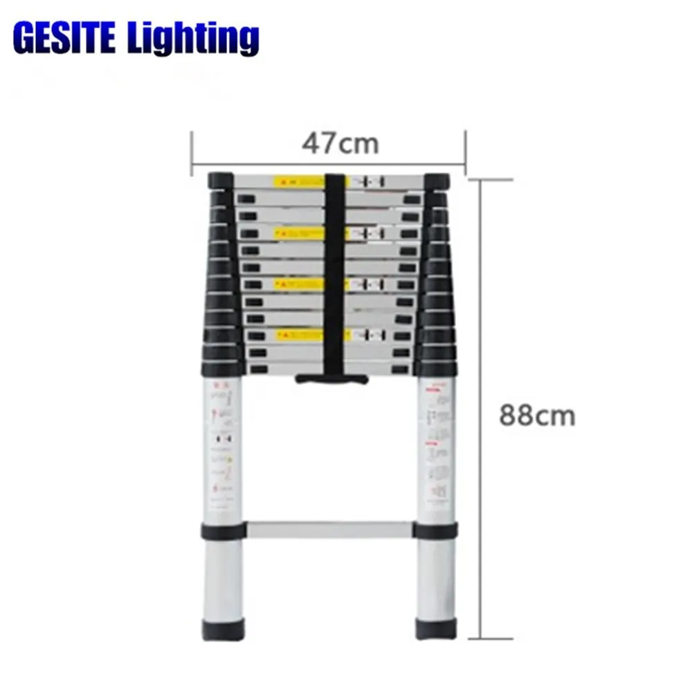 

Portable Telescopic With Joint 3.8m Thickening Aluminum Alloy Folding ladder