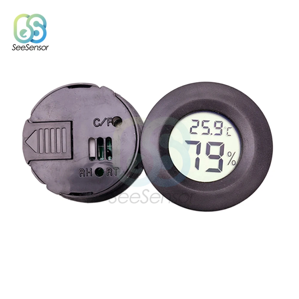 Mini LCD Digital Thermometer Hygrometer Temperature Humidity Meter Detector Fridge Freezer Tester -50~ +70°C