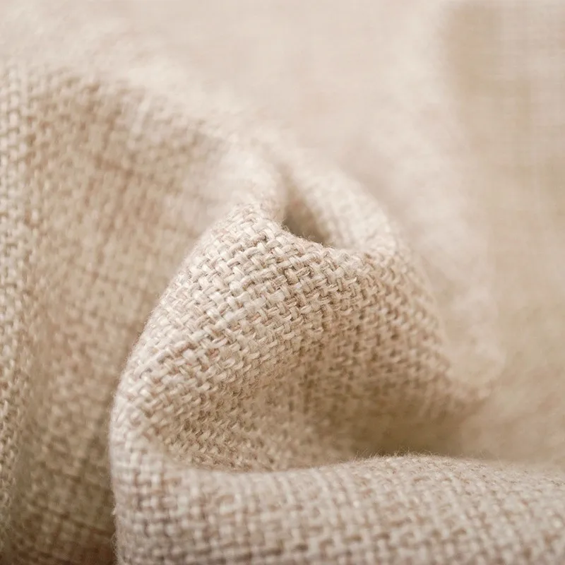 Small Size Cotton Linen Solid Natural Linen Color Sofa Cushion Cover Beige Home Decorative Chair Car Throw Pillow 35x35 40x40cm