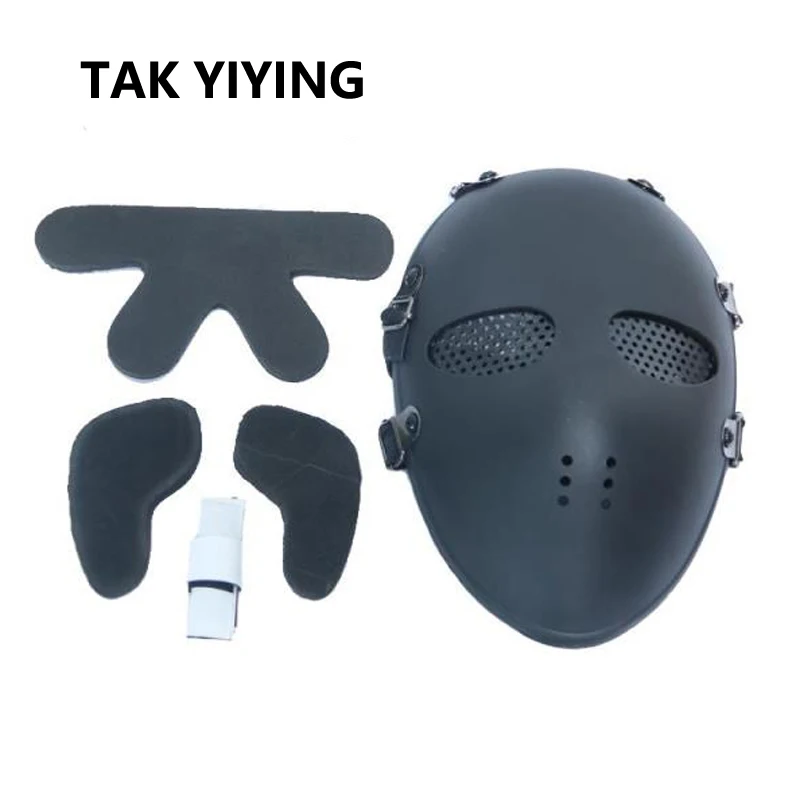 TAK YIYING 1Pc Airsoft Paintball BB Gun Full Face Protect Mask Black