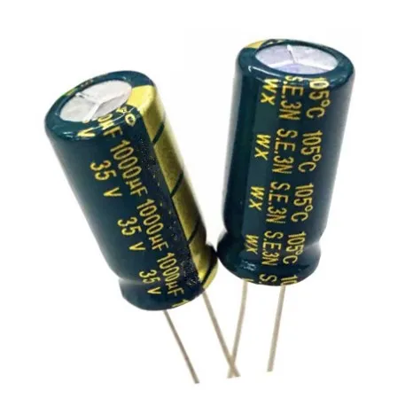 100PCS 35V1000UF 1000uf 35v pElectrolytic capacitor ower supply special high-frequency crystal 10 * 20mm