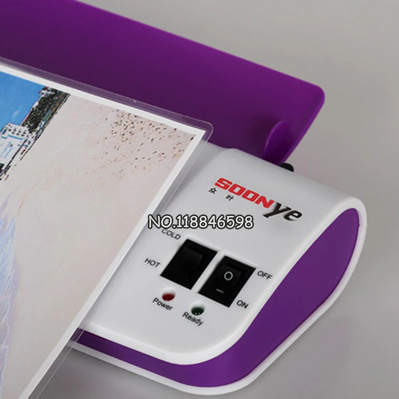 Hot and Cold Thermal Laminating Machine For Document Photo PET Films Roll Laminator A4 Photo Laminator Professional Office