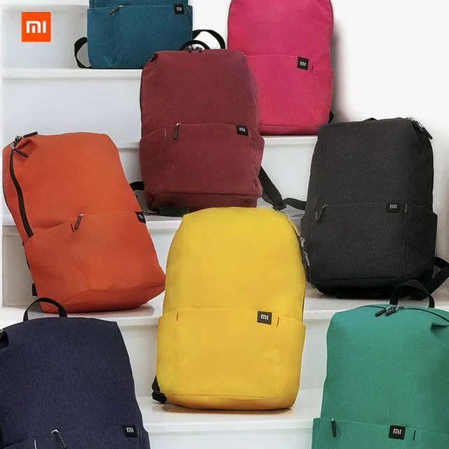 Original Xiaomi Color Small Back Mi pack Big Capacity Anti-Water Bag Mi Many Color Lovers Couple  pack For Student Younth Man
