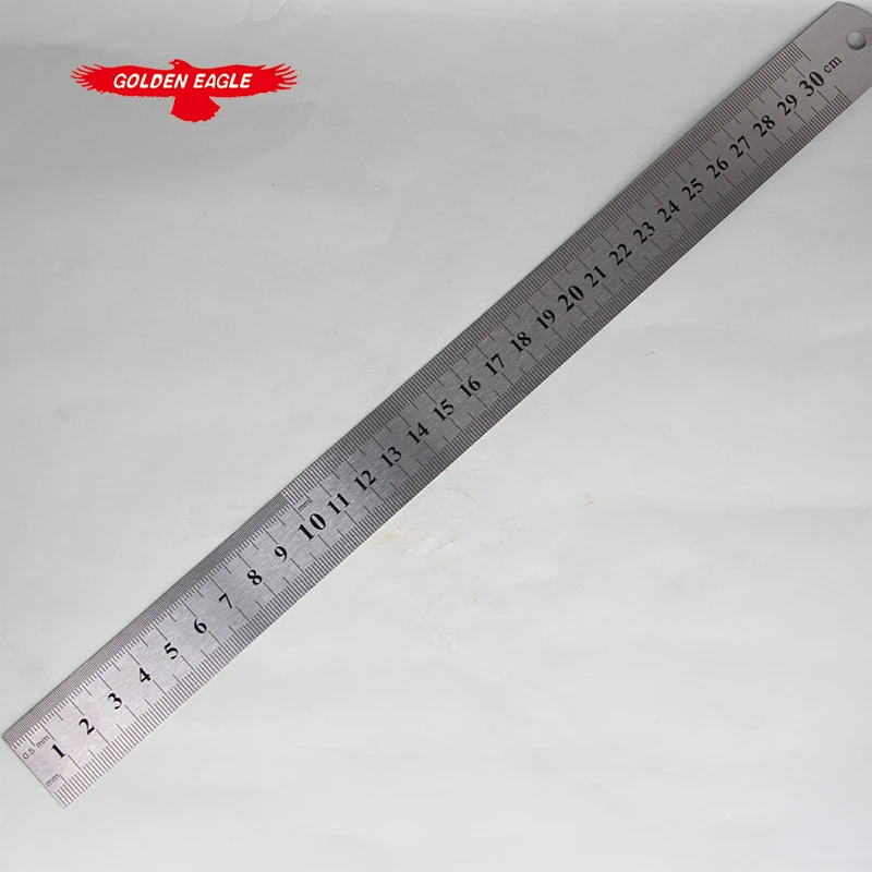 30cm Iron Ruler 30CM double-sided Steel Ruler Complete Specifications