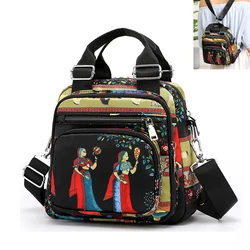 New 6 Graphics Female Handbags Women Shoulder bag messenger bags Nylon Crossbody Bags Brand Purse Multi-function use