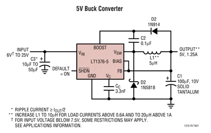 LT1376 LT1376HVCS LT1376HVIS8 LT1376IS LT1376HVIS LT1376CN8-5 - 1.5A, 500kHz Reguladores de comutação abaixadores