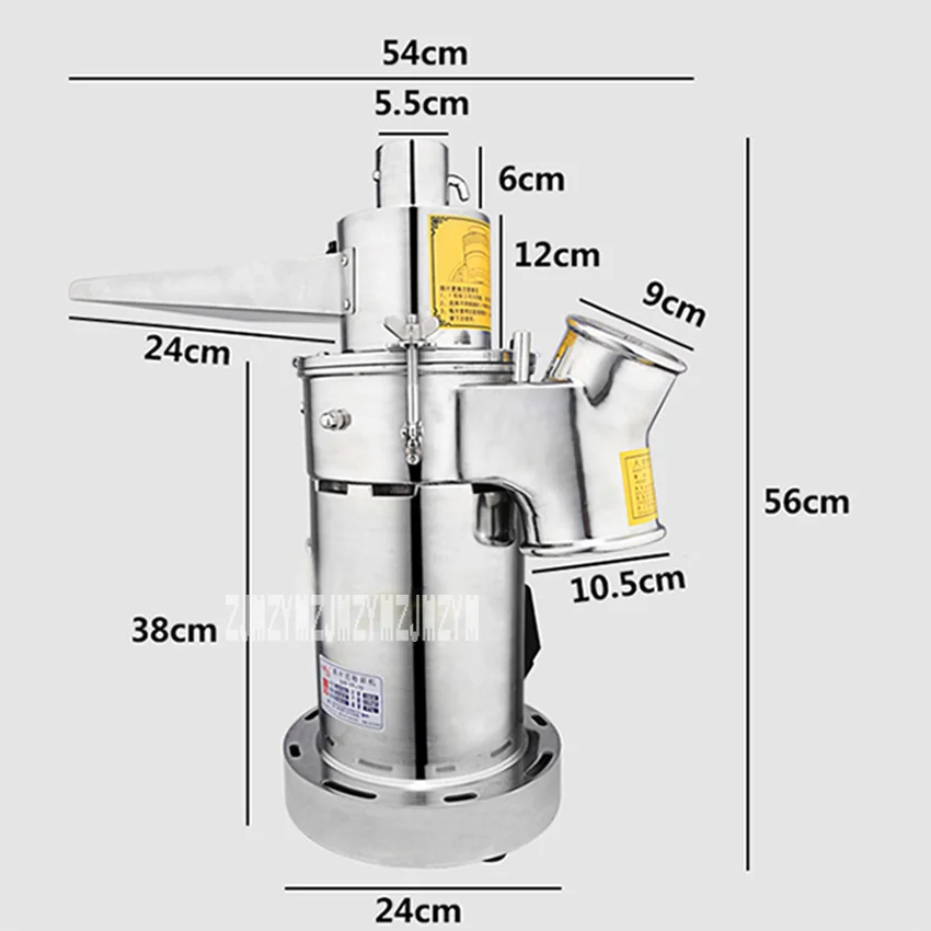 YF-10 Chinese Kruidengeneeskunde Slijpmachine Huishoudelijke Slijpmachine Poeder Machine 110V/220V 2200W 2-15 Kg/u 2840r/Min