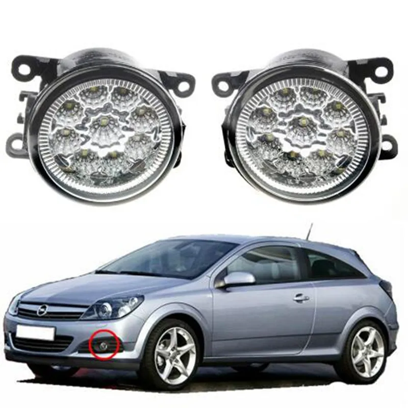 

2pcs 12V 9 LED Right/Left Side Fog Light Lamps + H11 Bulbs For Ford Acura RDX TL Honda CR-V Lincoln Jaguar Subaru Nissan Suzuki