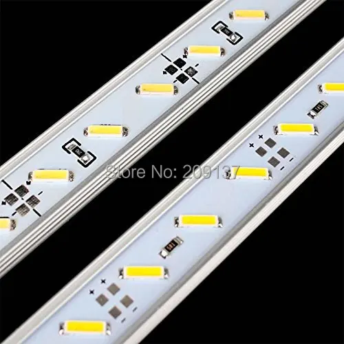 10x 50CM 12W 8520 SMD 36 LED Aluminum Alloy Shell Strip Hard Cabinet Bar Light