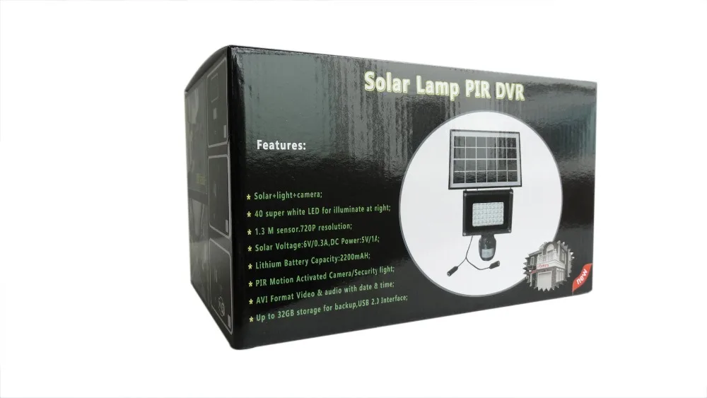 Solar LED Lamp Straat Tuin Security Camera Motion Detective HD 720 P IR 1.3 Mega Pixel LED Camera