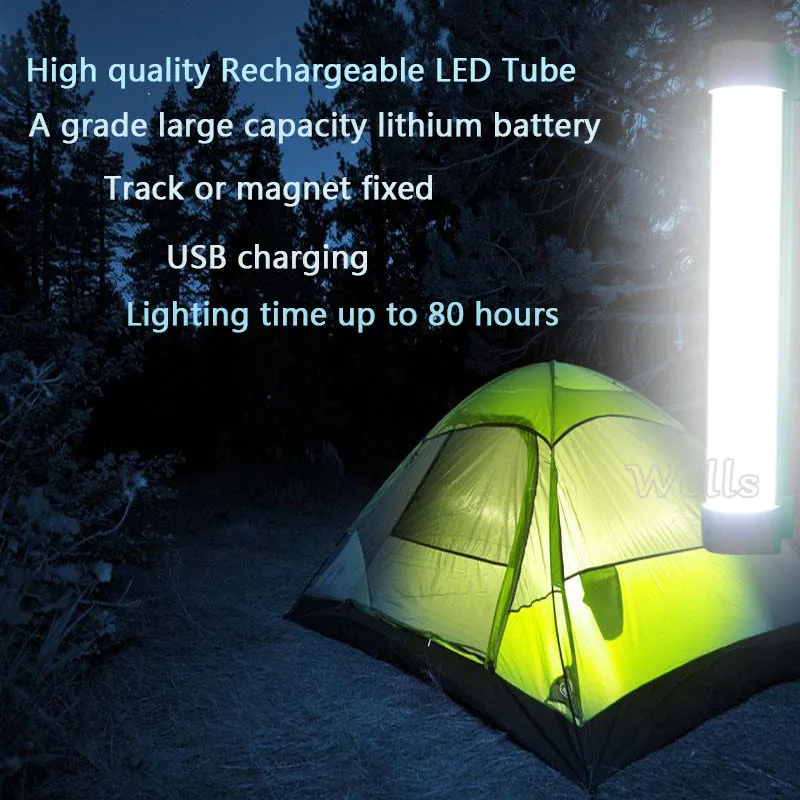 USB 2W 4W 7W luce di emergenza multifunzione 2600/5200/10400mA 5 modalità per lampadina da campeggio a Led per esterni per interni può caricare al telefono