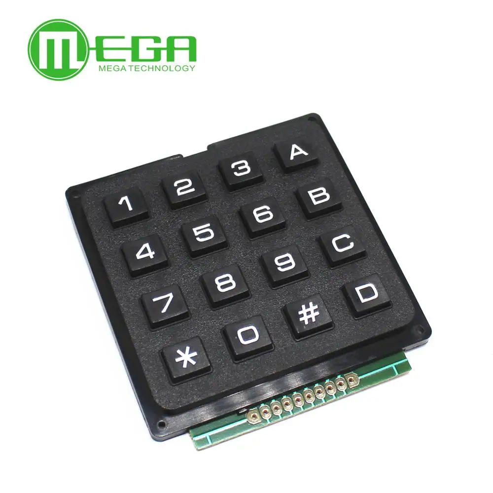 3*4 4*4 Matrix Switch Keyboard Keypad Array Module ABS Plastic Keys 4x4 3x4 12 16 Key Button Membrane Switch DIY Kit for Arduino