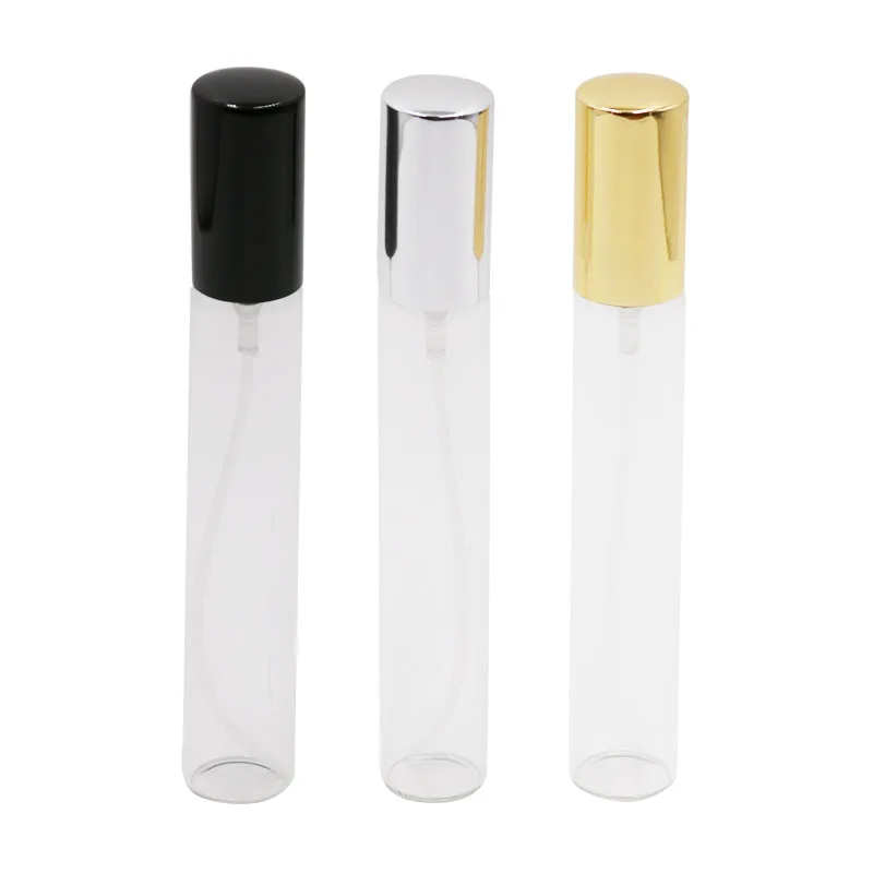 

15ML Portable Glass Refillable Perfume Bottle with Aluminum Atomizer Empty Parfum Case for Traveler Wholesale 100pcs/lot