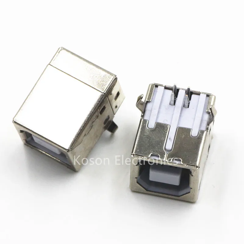 10 stücke USB typ B 90 buchse Löten PCB Stecker Drucker interface