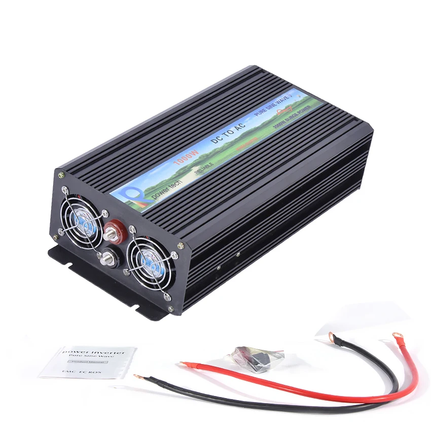 RBP-1000S 1000W 12V/24V/36V/48V/60V to 220V Pure Sine Wave Inverter Converter Home Power Supply Solar Power Generator Inverter