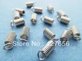 100pcs silver tone /white k  coil end crimp  fastener findings, nickel free CLA0011-as