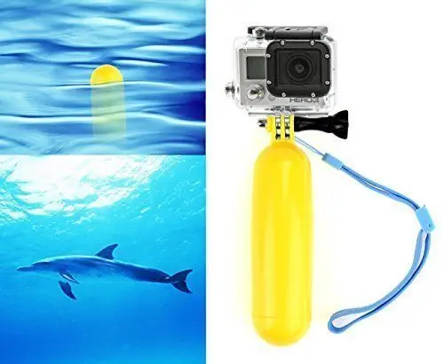 Yellow Floating Hand Grip/ Floating Handle Tripod/pole Mount for Gopro Hero1/2/3