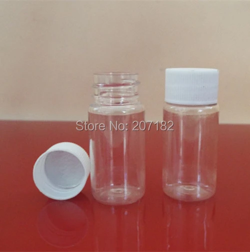 (100pcs/lot) 20ml/20g Transparent PET Bottle, Solid/Liquid Bottle, Powder Bottle, Medical Bottle with aluminium foil pad