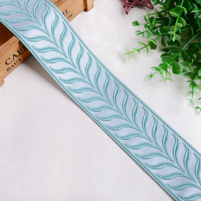 XWL 25M/Lot 6cm Wide Jacquard Curtain Lace Trim DIY Sewing For Sofa Clothing Edge Decor Lace Ribbon Fringe Curtain Accessories