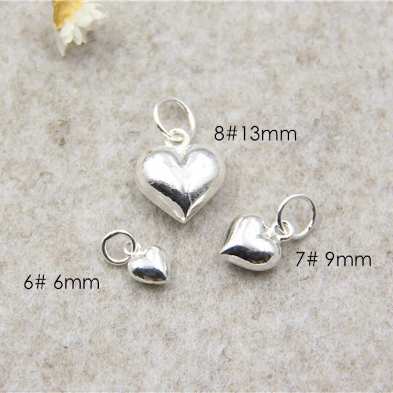 10pcs/lot simple jewelry moon heart stars pendants charms for bracelet necklace DIY jewelry making - view 3