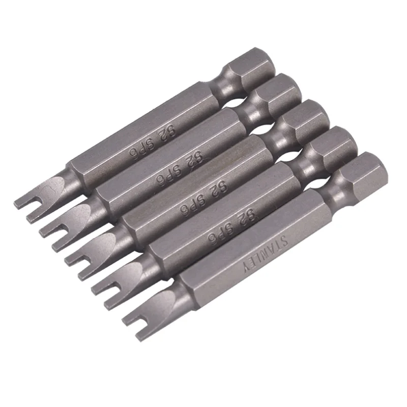 Stanley 10 piece 1/4 hex shank U1 SP10 U6 SP6 SP8 SP10 precision U-type screwdriver bits h fork shape u type screw driver bit S2