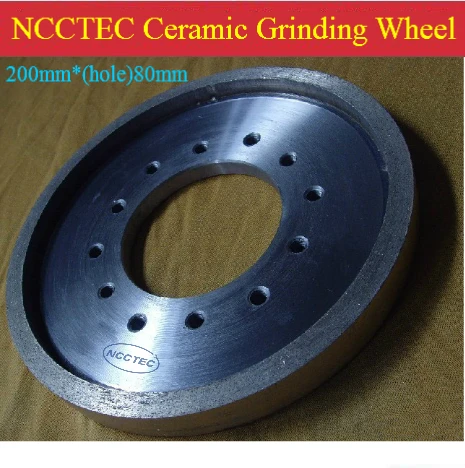 

8'' Ceramic edge Diamond grinding wheel 8CDG80 | 200mm DRY grind Squaring Wheel | hole: 80mm