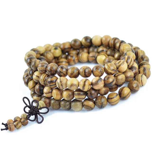 Wood Bracelet 108 Beads 6-8mm Prayer Beads New Bracelets Men Jewelry Wood Wristband Bracelets 0300