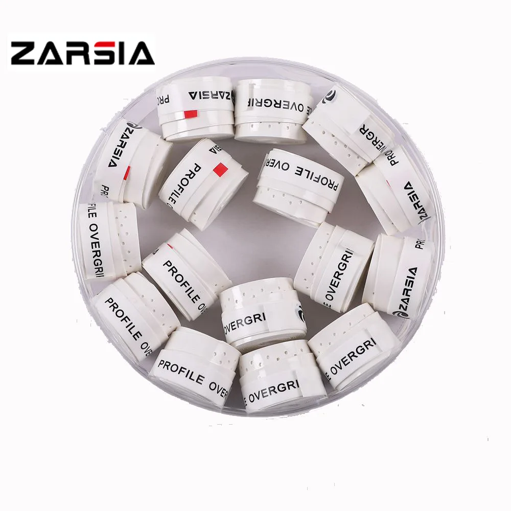 ZARSIA High quality Perforated Tennis Overgrip Sticky Tennis Rackets Grips Badminton Overgrip,60 pcs