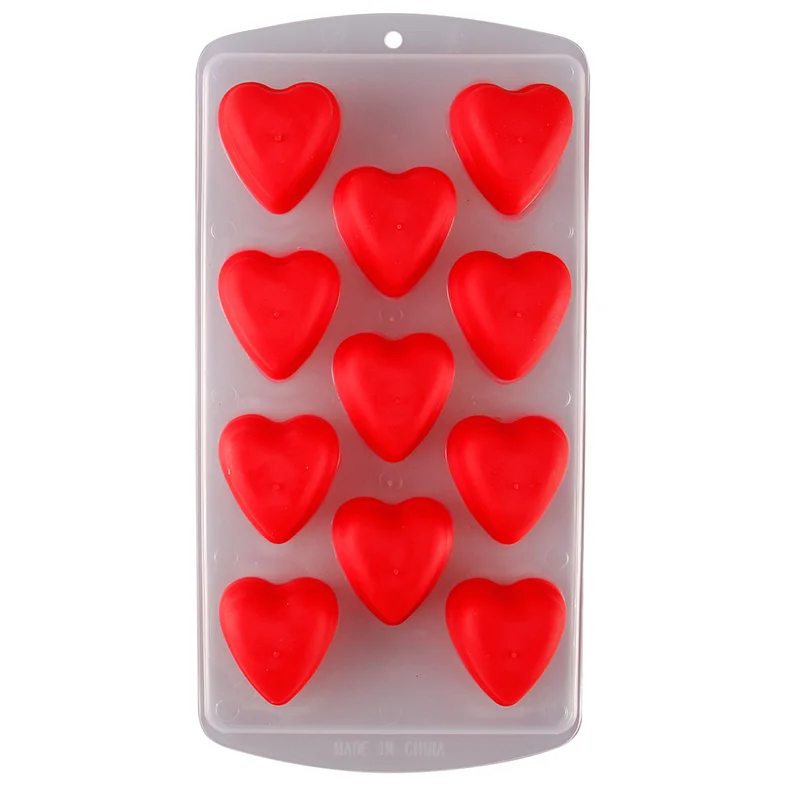 Cute Silicone Chocolate Mold Maker Ice Cube Tray Freeze Mould Bar Pudding Jelly Color Random #84002