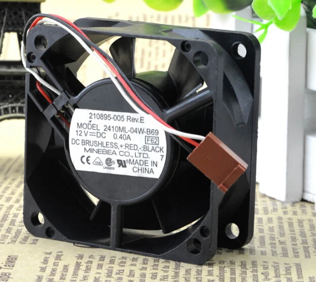 FAN  2410ML-04W-B69  12V 0.40A 6cm 3wire