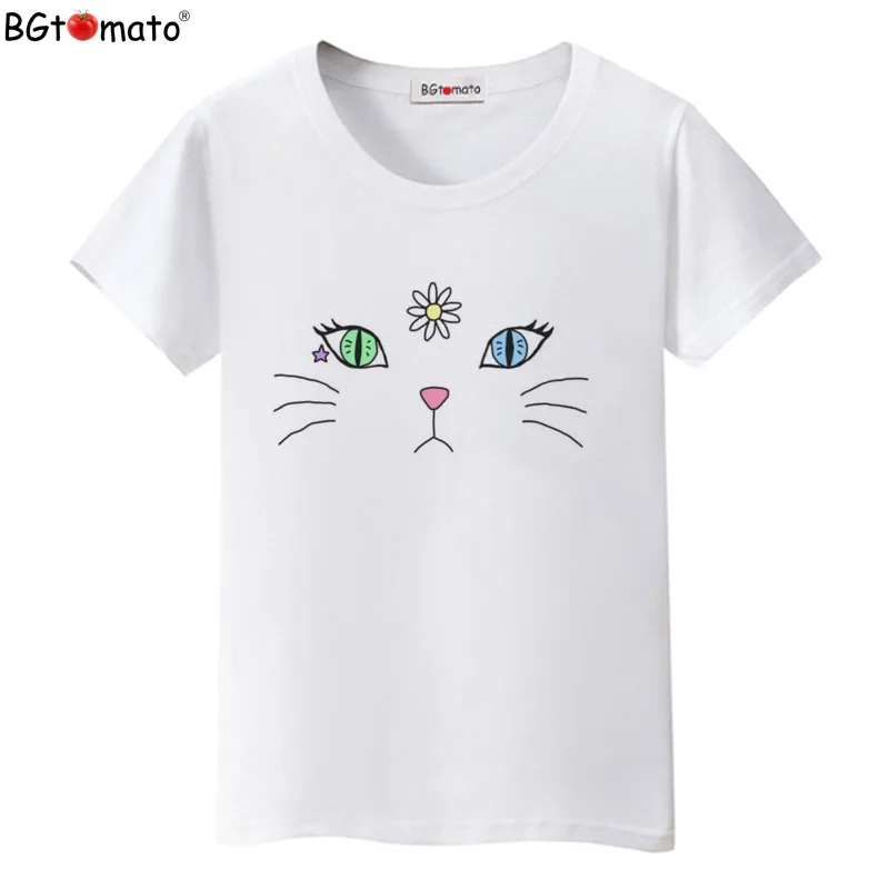 

BGtomato T shirt 3D printed lovely cat shirt Cool summer cute pet tshirt women Good quality comfrotable casual top tees