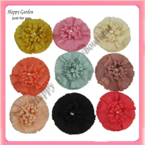 Free shipping!! 24pcs/lot  9colors silk flowers hair clip  can mix order