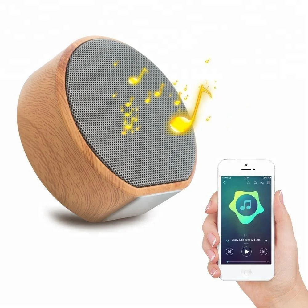 A60 Bluetooth Sound Box Mini Portable Wireless Wood Shell BT4.1 Unobstructed Radio Play TF Card Strong Compatibility BT Speaker