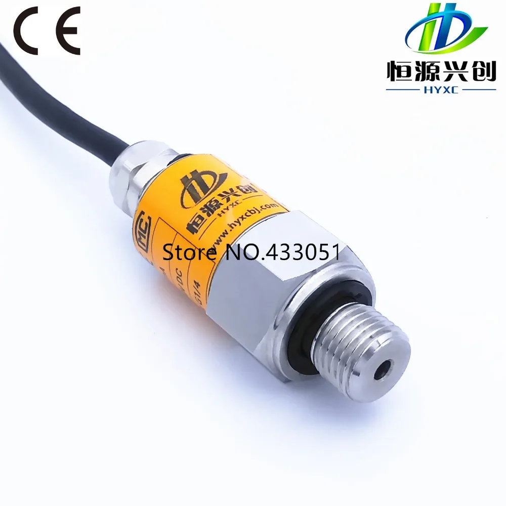 Pressure Transmitter -1~0~25bar/10bar/16bar, G1/4, 0-10V output, 24V DC power supply, Pressure Transducer Sensor