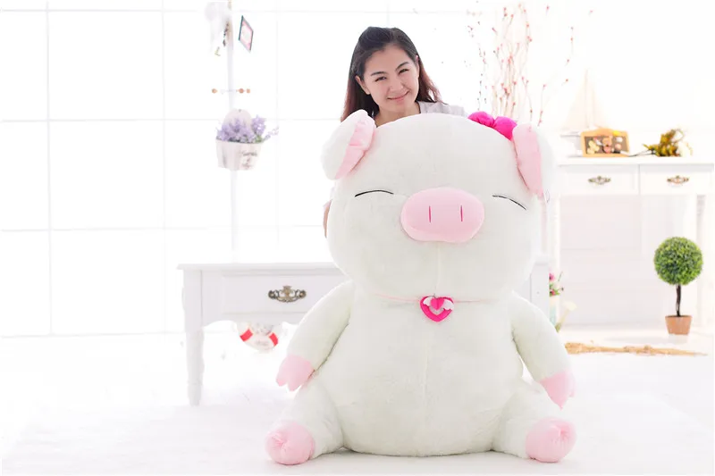 stuffed toy huge 100cm cartoon pig doll ,soft plush toy,hugging pillow home decoration birthday gift h2845