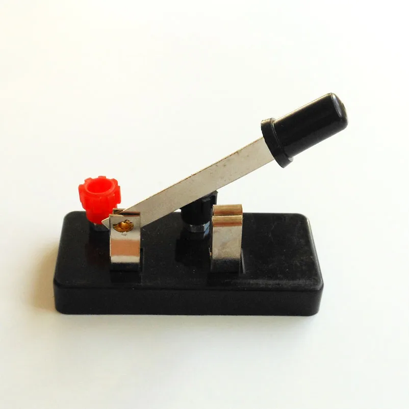 Black Physics Teaching Experiment Small Single Pole Switch Student\'s Science and Technology Class Toggle Switches DIY Accessory