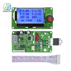 LCD Digital Duplo Pulso Codificador, Módulo De Controle De Soldador Ponto, Transformador De Máquina De Solda, Placa De Controlador, 40A, 100A