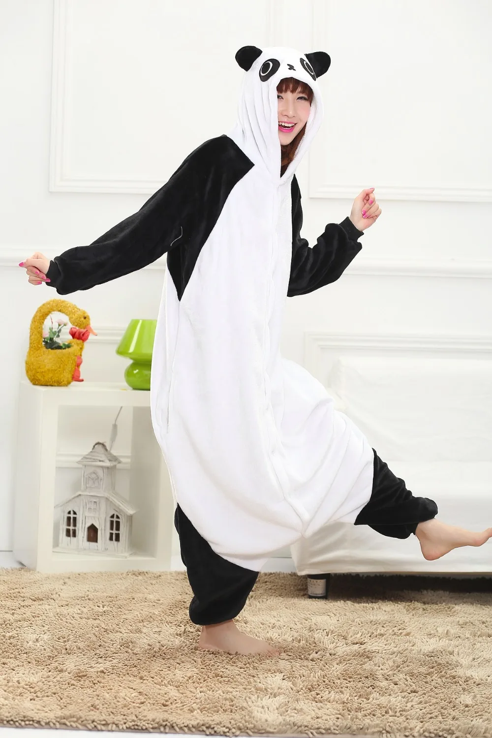 Kung Fu Panda Sleepwear Pajamas Anime Cosplay Costume Flannel Pijama Warm Winter Night Wears Pajama Sets