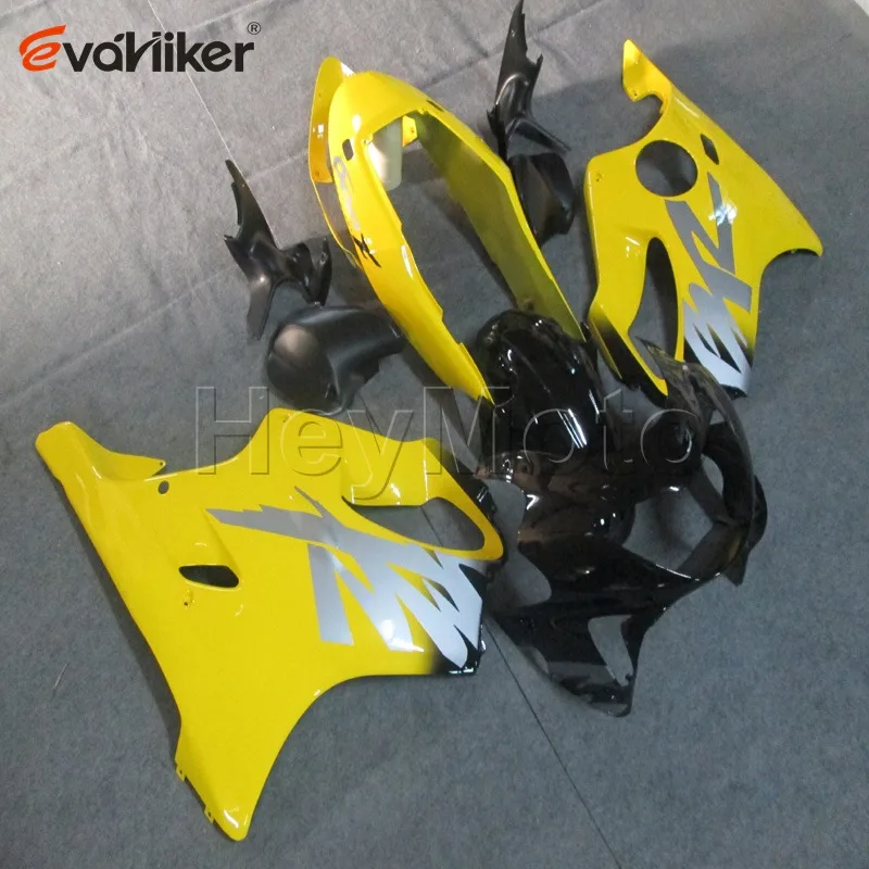 

ABS fairings for CBR600F4 1999 2000 yellow CBR 600F4 99 00 motorcycle panels Injection mold