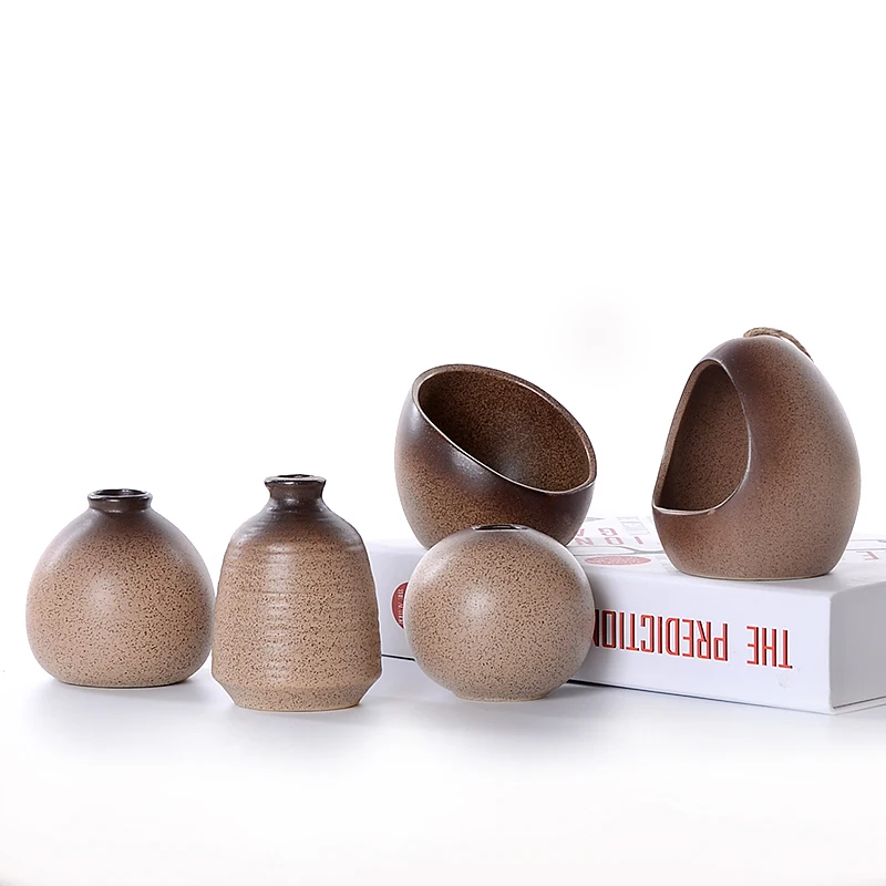 Creative Mini Ceramic Vase Decoration Zen Desktop Decoration Accessories Small Vase Home Decoration Accessories