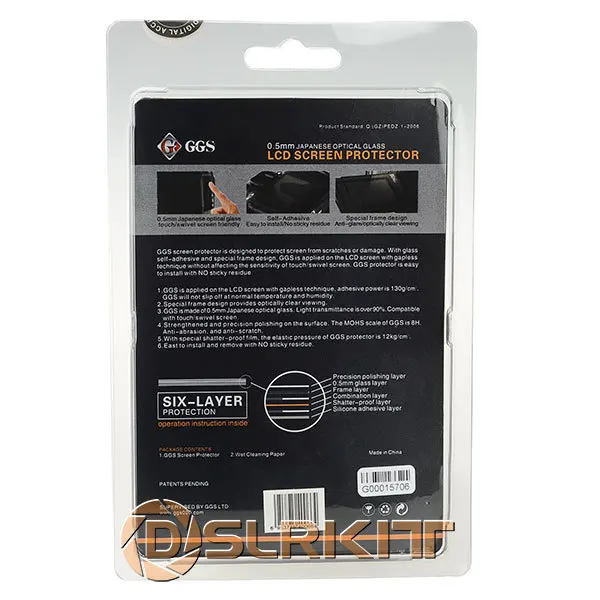 GGS4-Protector de pantalla LCD para Nikon D3100, 0,5mm, LARMOR, IV