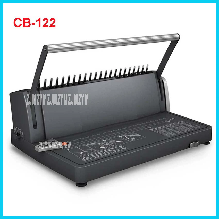 CB-122 Comb Binding Machine CB-122 Manual A4 Binds 450 Sheets Punches 12 Sheets  / 2 sheets PVC cover Office Comb-type punching