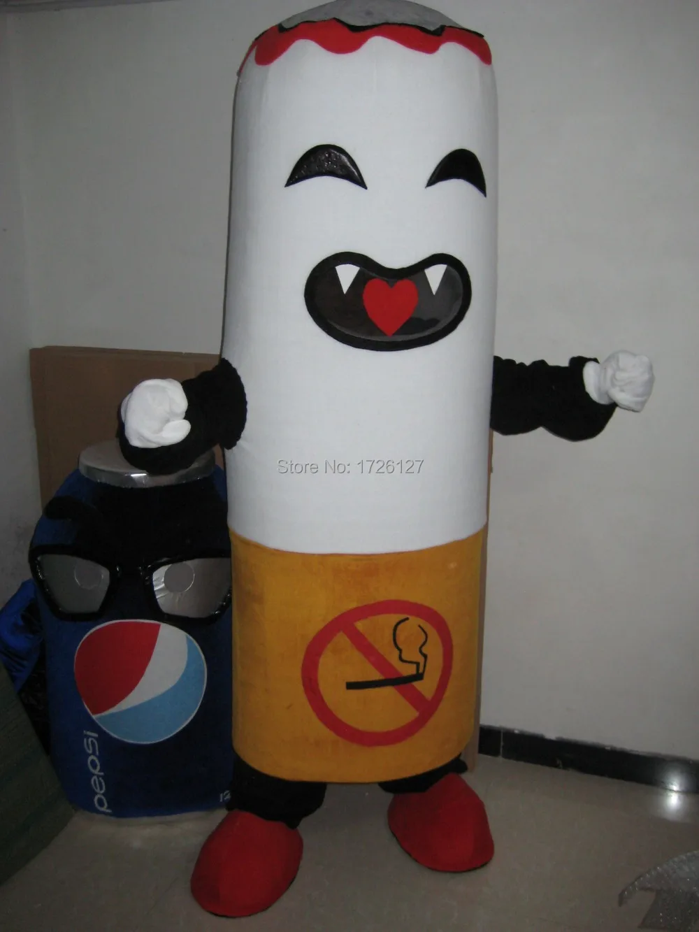 mascot No smoking Cigarette Mascot costume custom fancy costume anime cosplay kit mascotte theme fancy dress carnival costume