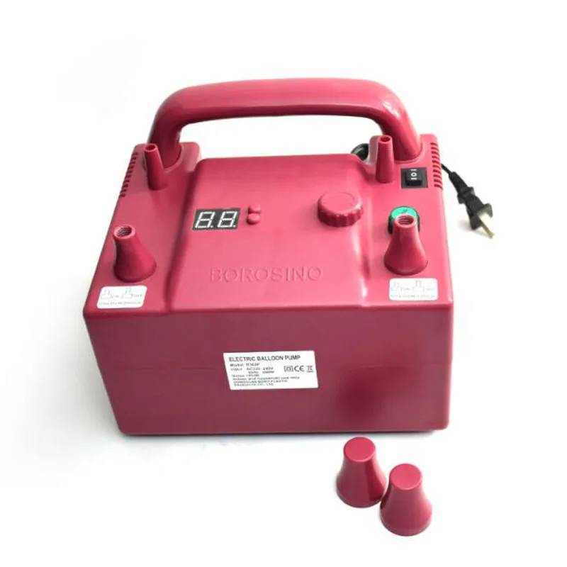 

B362P borosino Can freely set the time to inflate, also can press the air nozzle to immediately air balloon electric pump